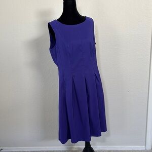 Elegant Purple Sleeveless Dress Sz 14